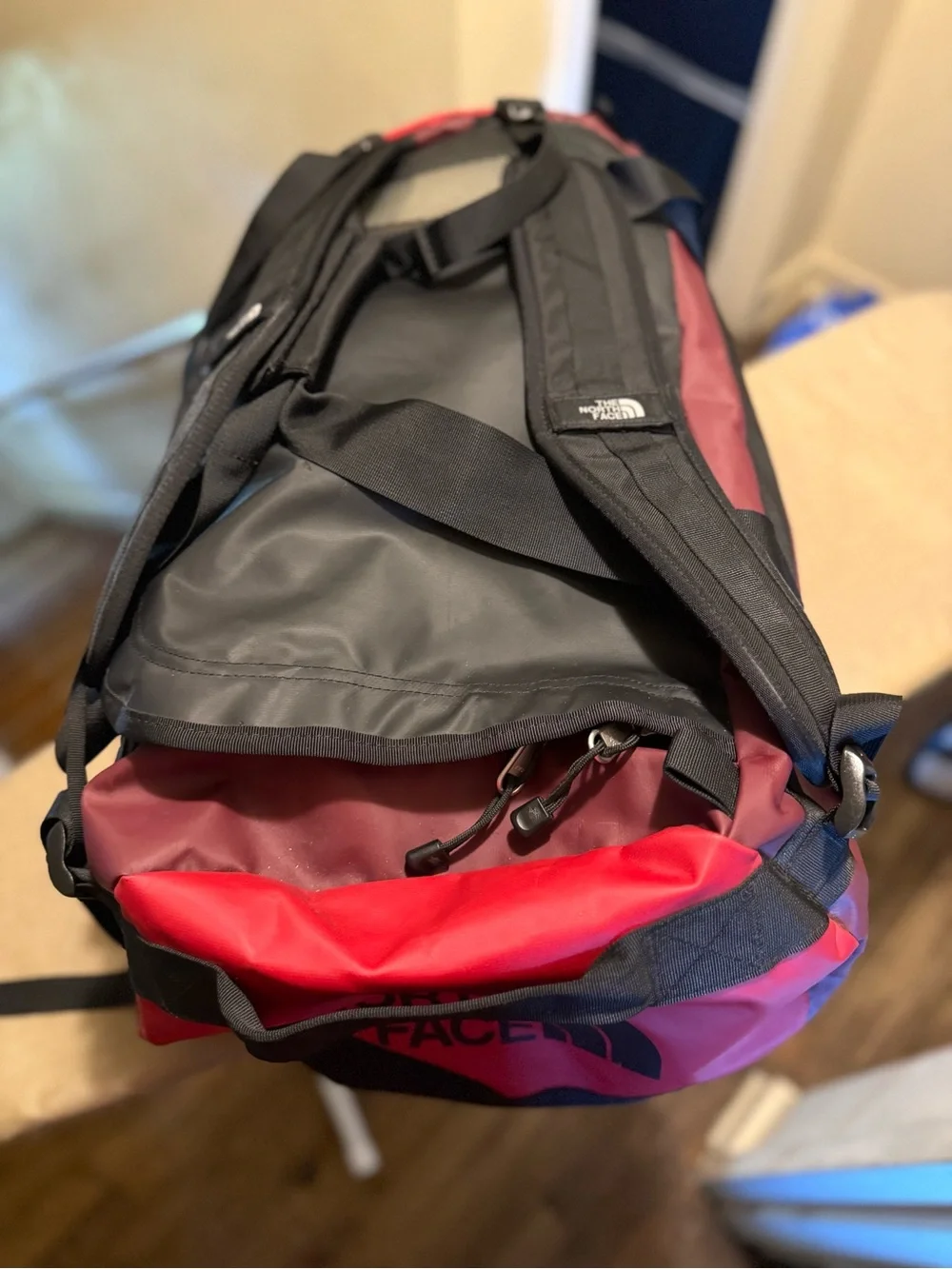 The North Face Red and Black Men’s Duffel Bag